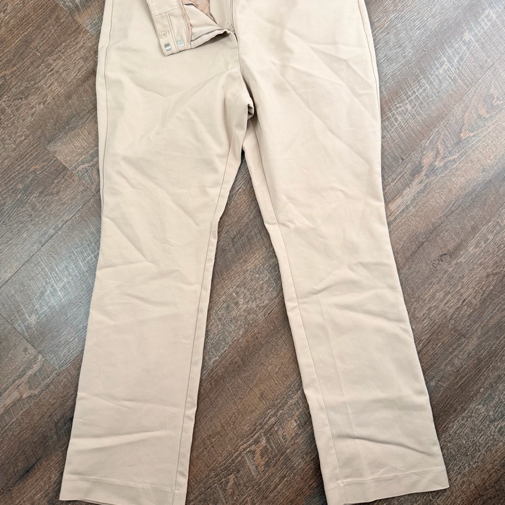7th Avenue Design Studio Tan Stretch Dress Pants Size 14